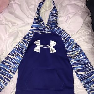 Girls blue under armor hoodie